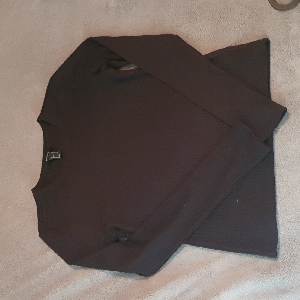 BNWT x 2 Forever 21 Ribbed Scoopneck Shirts size Small
